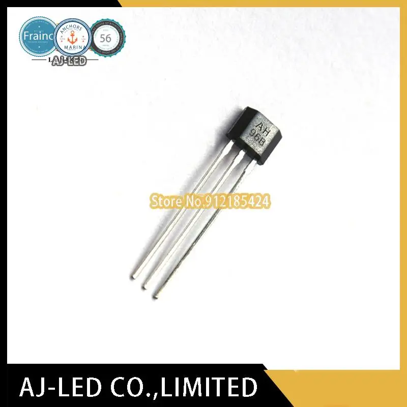 10pcs/lot AH496B Hall element is used for magnetic field measurement, speed detection, gap detection, remote transmission meter