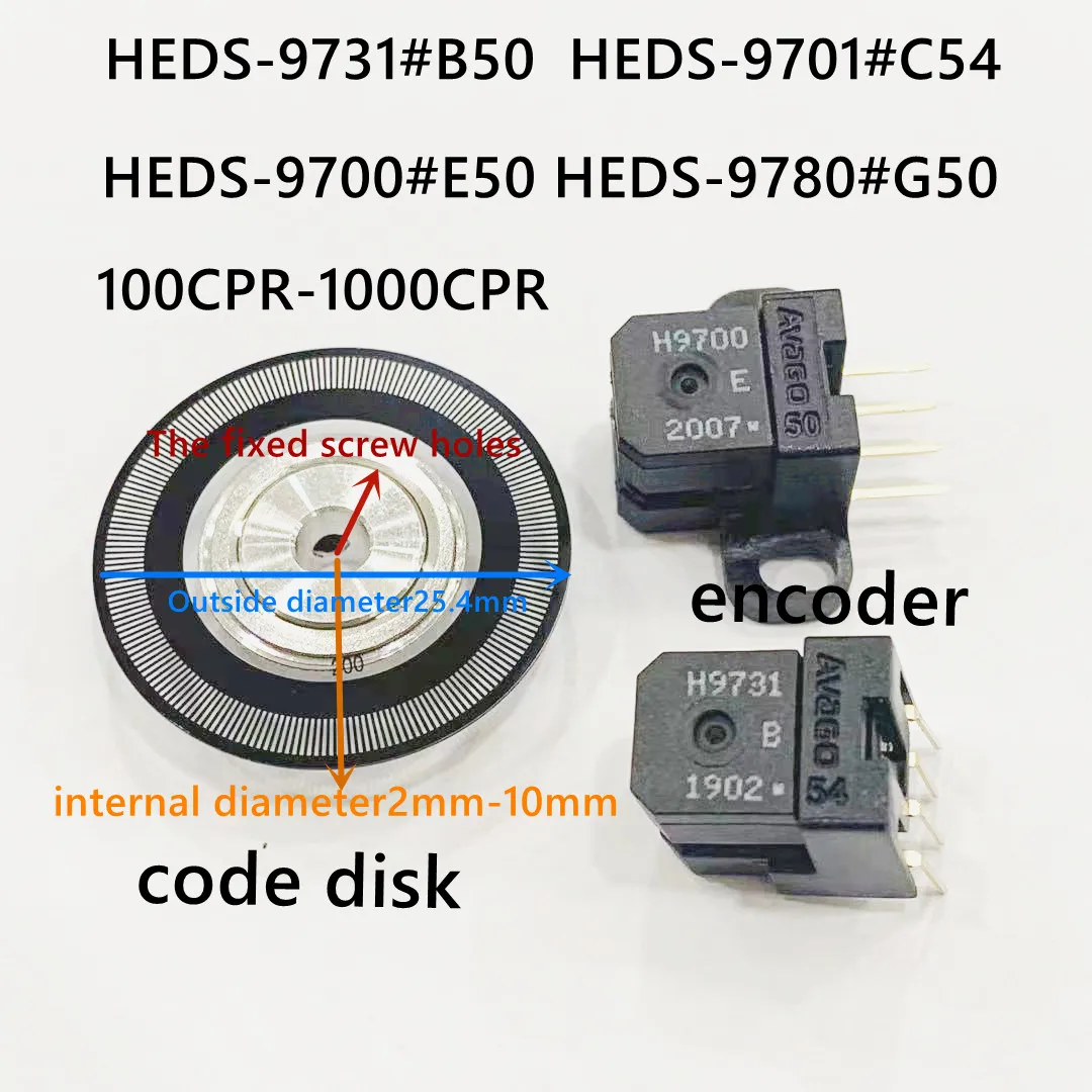 HEDS-9731#B50 1000cpr and Code Disk Photoelectric rotary Encoder SENSOR H9700E50 H9701C54 H9731A50 H9700H50 H9700F50 H9780G50