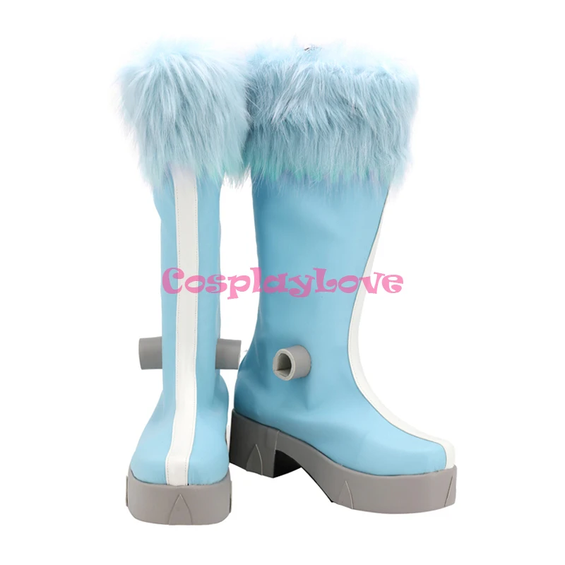 My Hero Academia Boku no Hero Akademia Pussy Cat Pixie-Bob Blue Cosplay Shoes Long Boots Custom Made CosplayLove