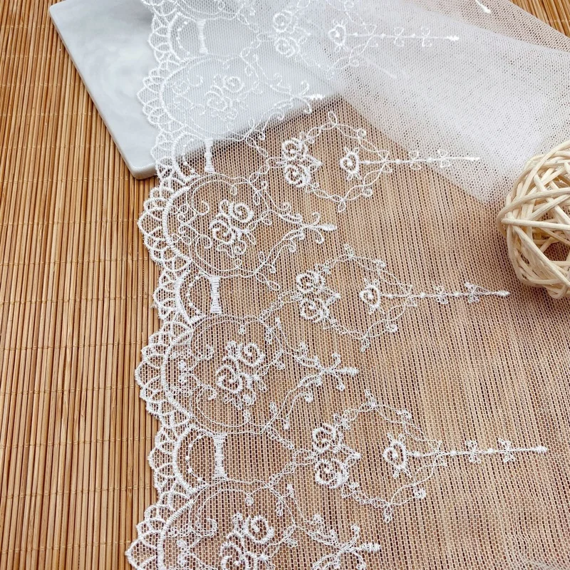 High Quality Width Cotton Embroidered Lace Sewing Furnishing Garment Accessories DIY Handmade Craft Materials