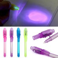 Transparent Highlighter Student School Office Stationery Fluorescent Art Highlighter Pen Invisible Ink LED Detector Lights Pens