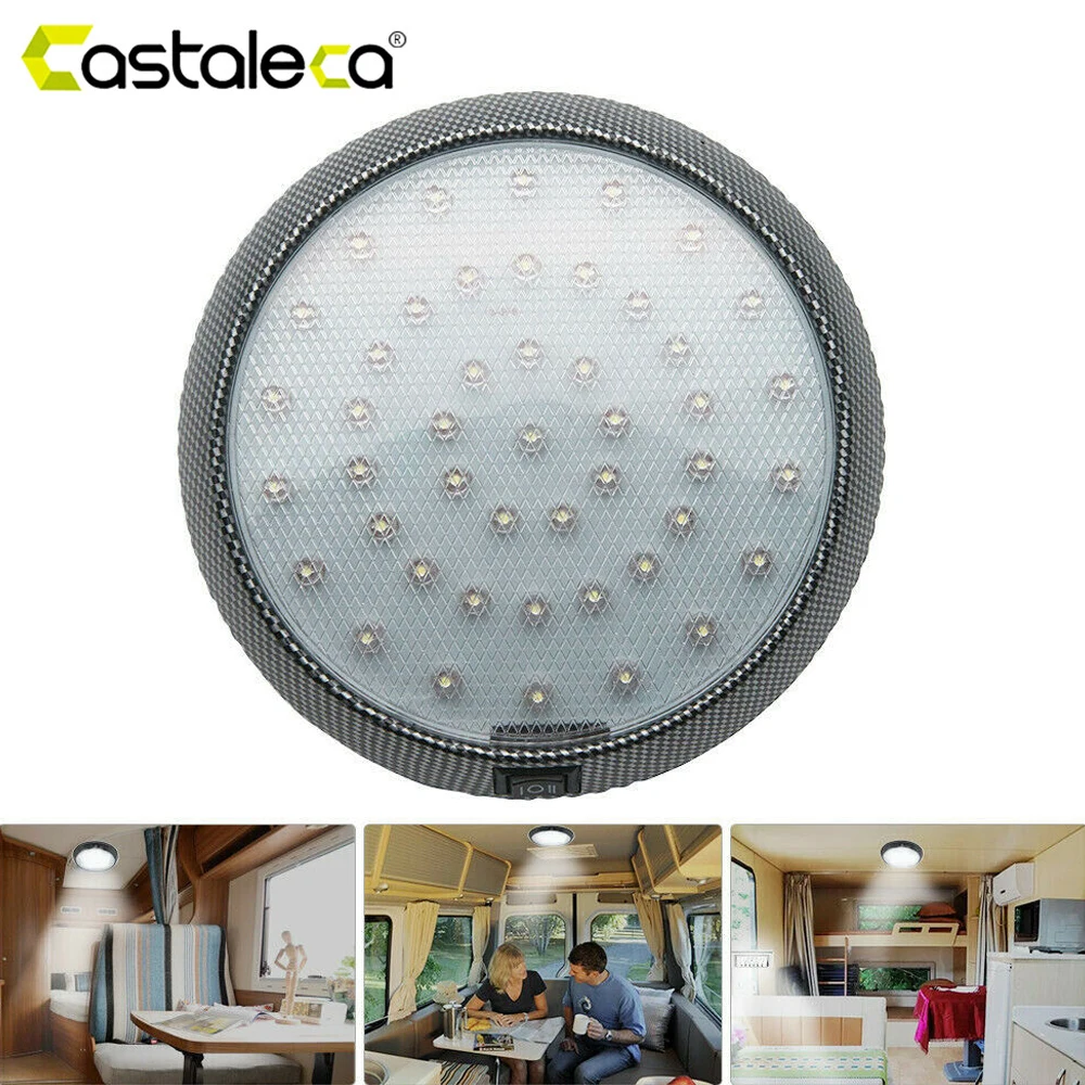 

Cars Accessories Reading Light 46-LED Round Car Interior Roof Dome Indoor reading Trunk Light Super Bright Lamp White 12V