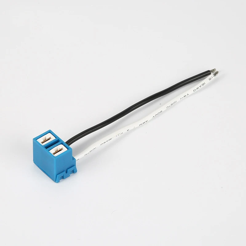 2Pcs H1 H4 H7 Ceramic Socket Car Light Bulb Adapter Lamp Holder Cable Accessories