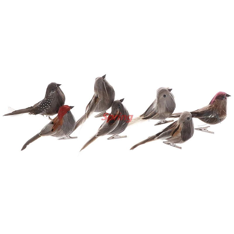 1Pcs Randomly DIY Artificial Bird Foam Vivid Feather Mini Tit Crafts Bird Simulation Model For Family Store Garden Decoration