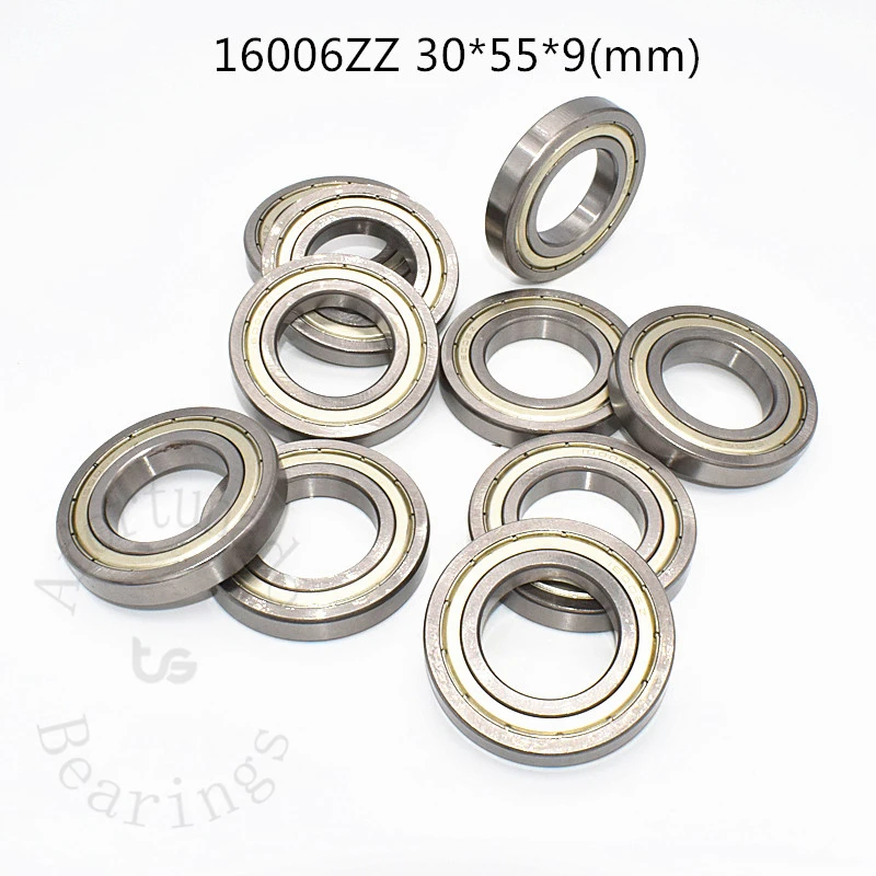 

16006ZZ 30*55*9(mm) 1Piece free shipping bearing 16006 16006ZZ metal sealing type chrome steel deep groove bearing