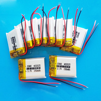 10x 3.7V 150mAh Polymer Lithium Lipo Rechargeable Battery 402025 For Bluetooth Ployer P319 aigo E5808 MP3 MW1 Wireless Headphone