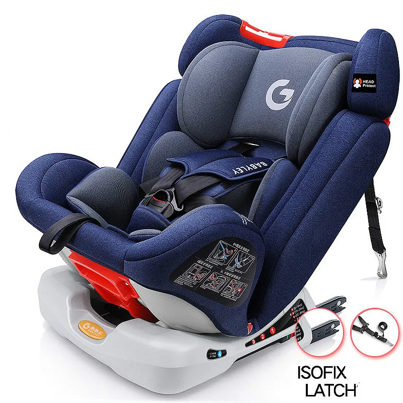 Siège de sécurité automobile pour enfants de 0 à 12 ans, siège de voiture à grand Angle, confortable, ISOFIX, pour bébé