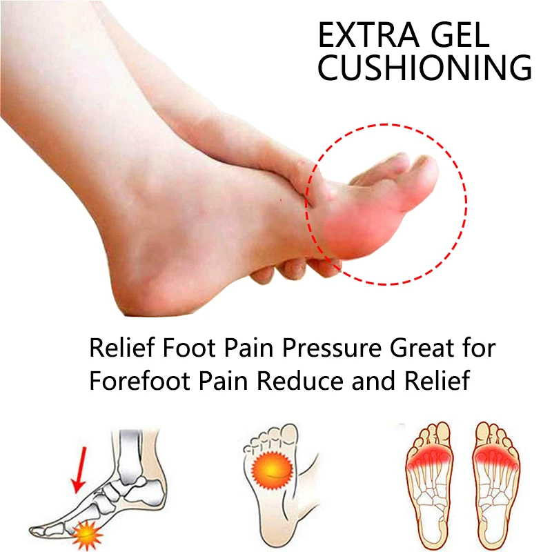 Silicone Toe Separator Forefoot Pad Pain Relief Insole Callus Corns Blisters Hallux Valgus Orthopedic Gel Corrector Foot Care