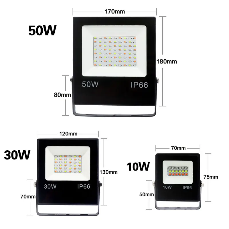 Reflektor Led RGB IP66 50W 30W SMD 2835 reflektor reflektor z pilotem zewnętrzne oświetlenie uliczne kolor reflektor