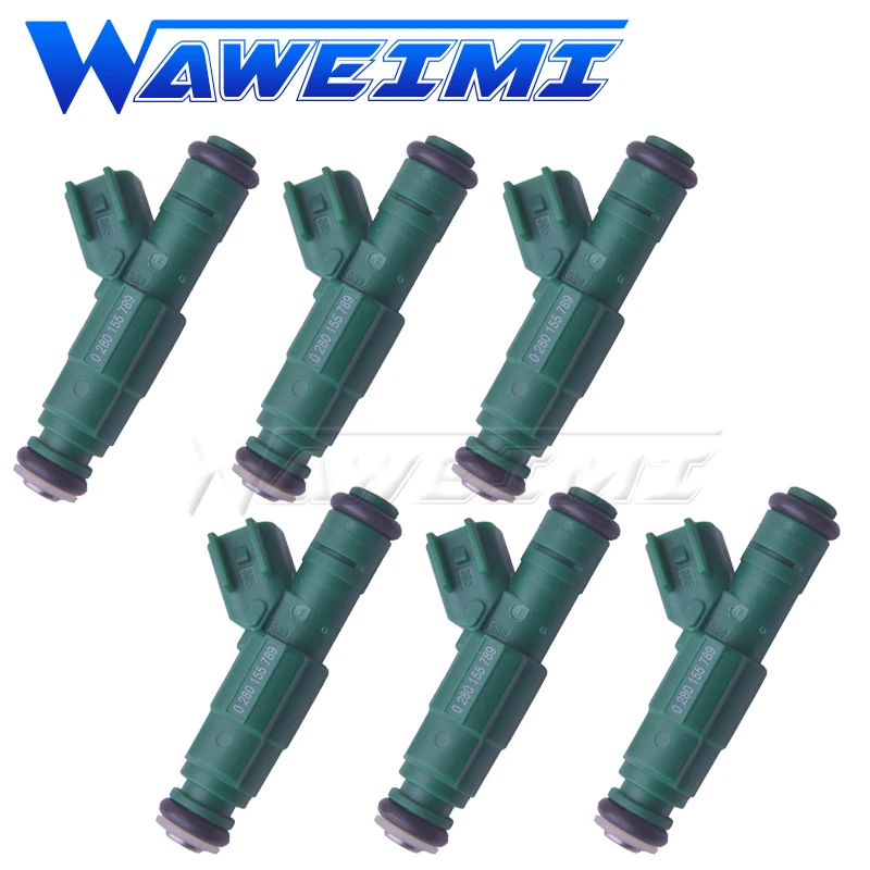 

WAWEIMI 6 Pieces Fuel Injector OE 0280155789 For DODGE CARAVAN 3.3i 1995-2001