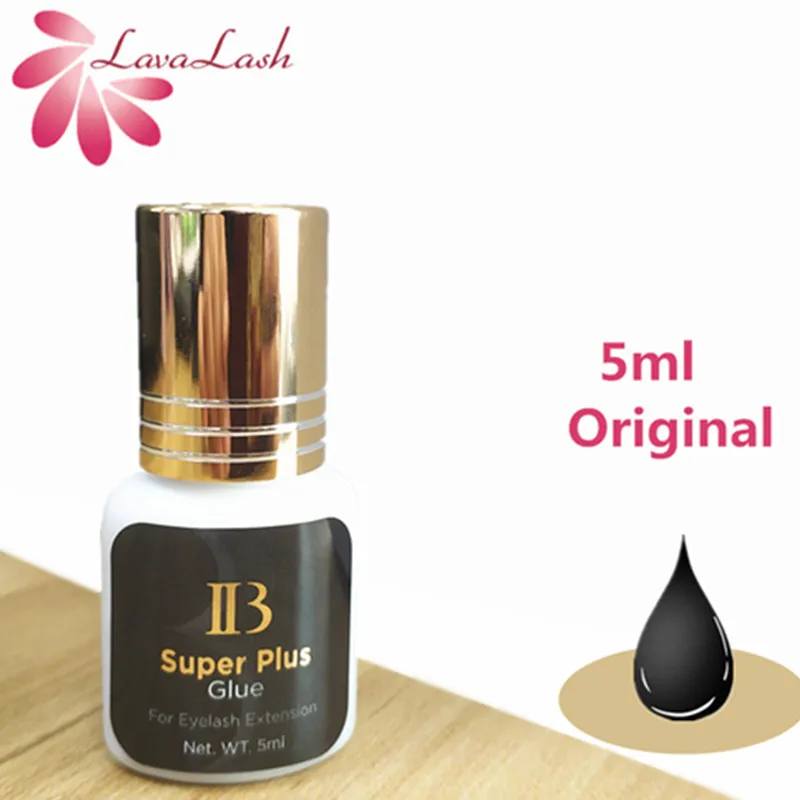 IB Super Plus Glue For Eyelash Extensions Original Korea Ibeauty 5ml Black Glue Gold Cap eyelash lash glue False lash glue tools