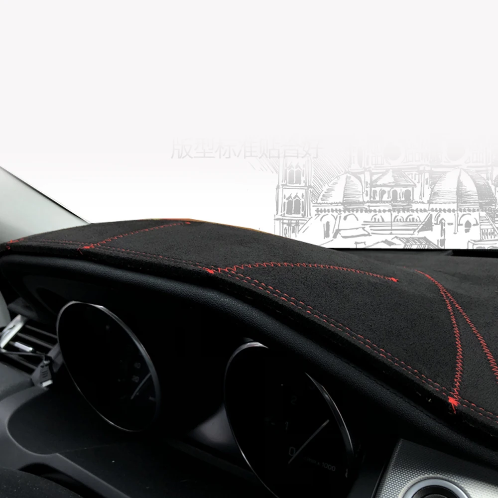 For Audi A4 A5 B9 Avant 2016 2017 2018 2019 2020 2021 Suede Leather Dashmat Dashboard Cover  Dash Mat Carpet Nonslip Car-styling
