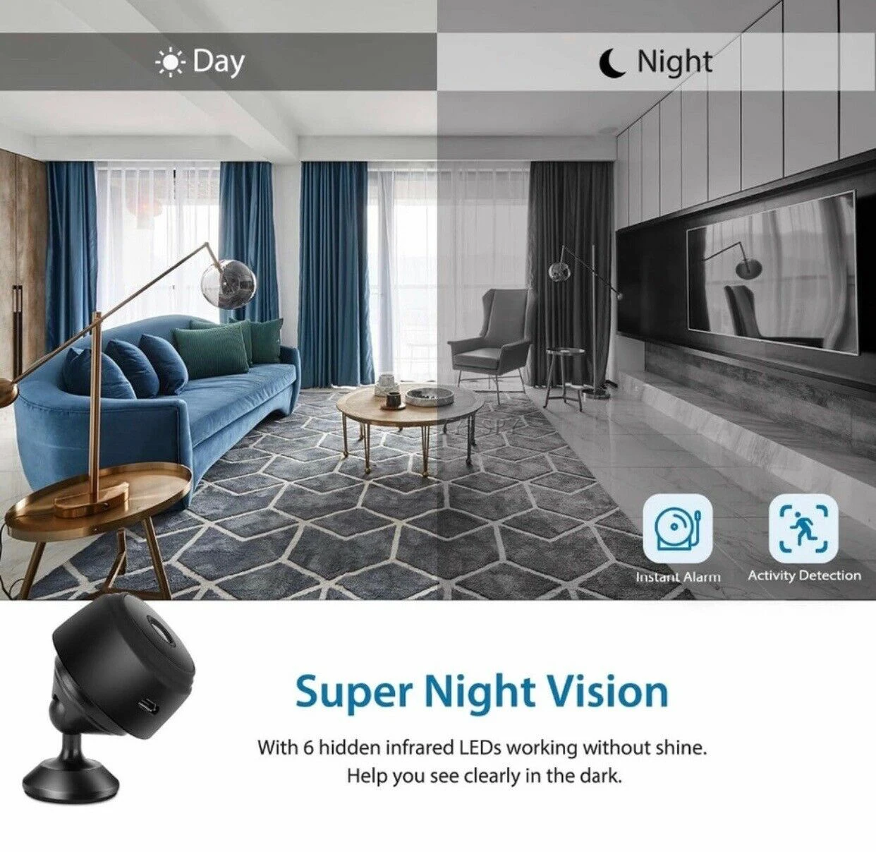 Mini Magnetic Camera WiFi 1080P HD IP P2P Camcorder Night Vision Motion Detection Video Audio Recorder Micro Cam Camara Espia