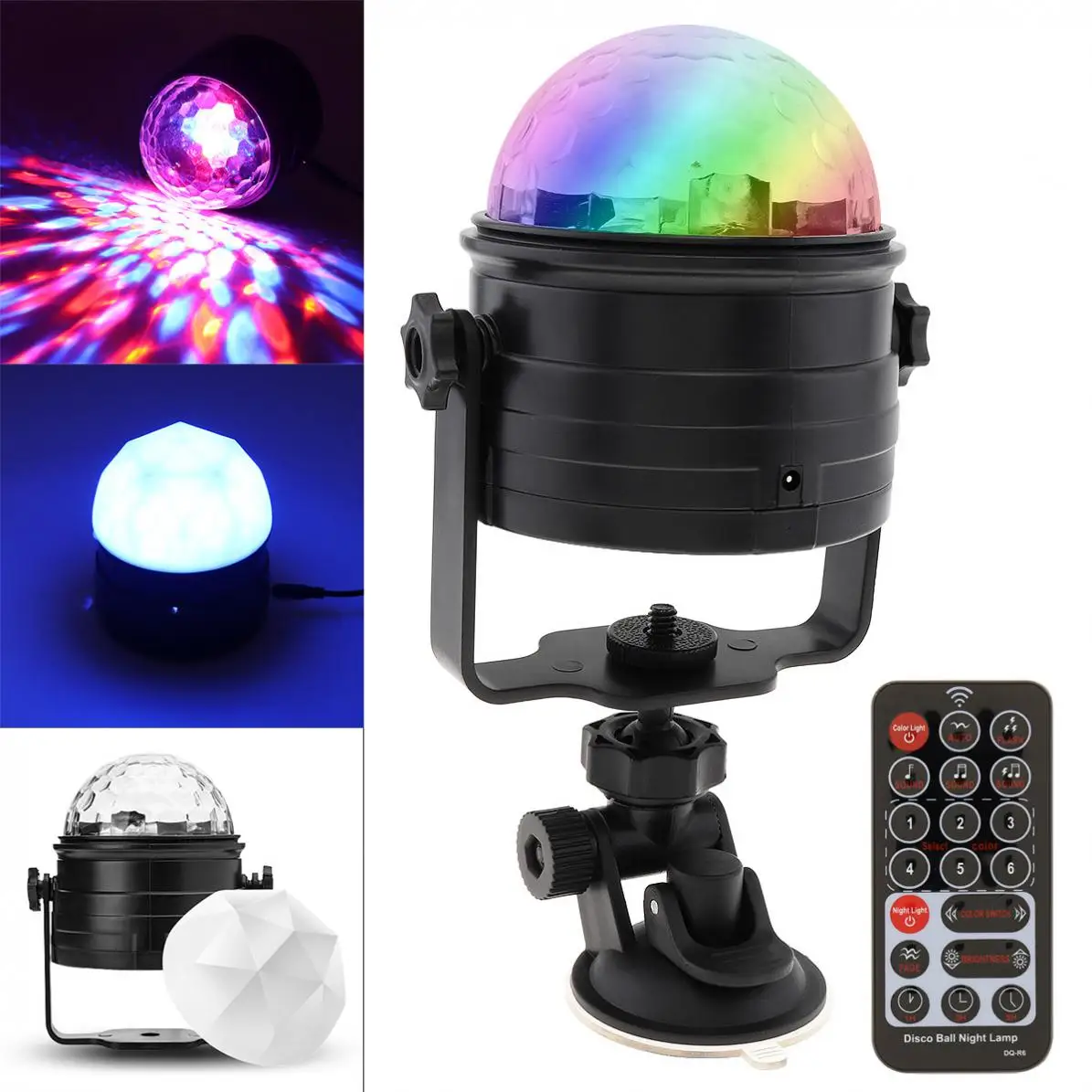 

RGB USB 6W Colorful Remote Control LED DISCO Voice-Controlled Stage Effect Light Support Nightlight Mode for Party / Christmas