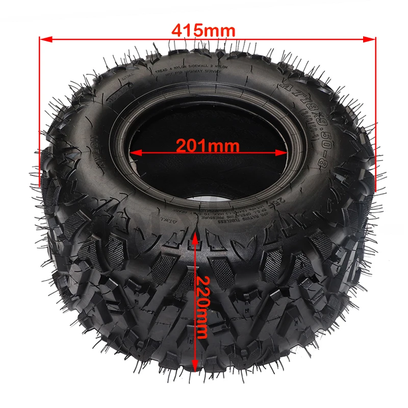 18X9.5-8 inch GO KART KARTING ATV UTV tubeless A-line flower tires