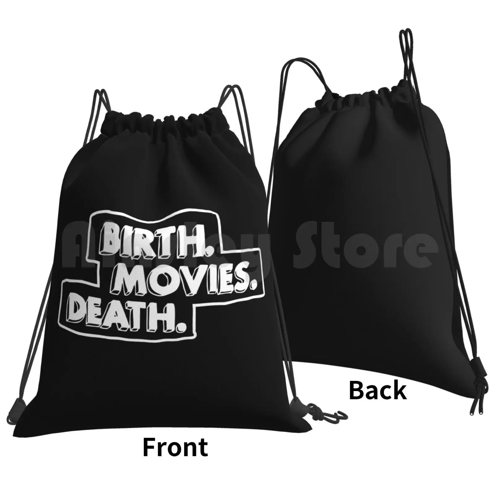 Best Seller Birth Movies Death Merchandise Backpack Drawstring Bags Gym Bag Waterproof Birth Movies Death Birth Movies