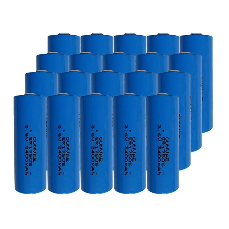 

20pcs ER17505 3.6V A Size Lithium Battery 2400mAh Thionyl Chloride Battery for Gas Water Electronic Meters Tracking Device 17505