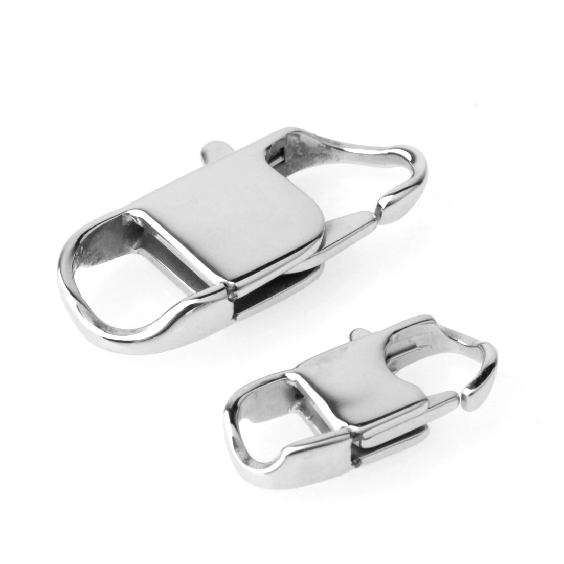 10/50/100pcs 22/26/32mm Solid Stainless Steel Lobster Clasps DIY Findings Lot