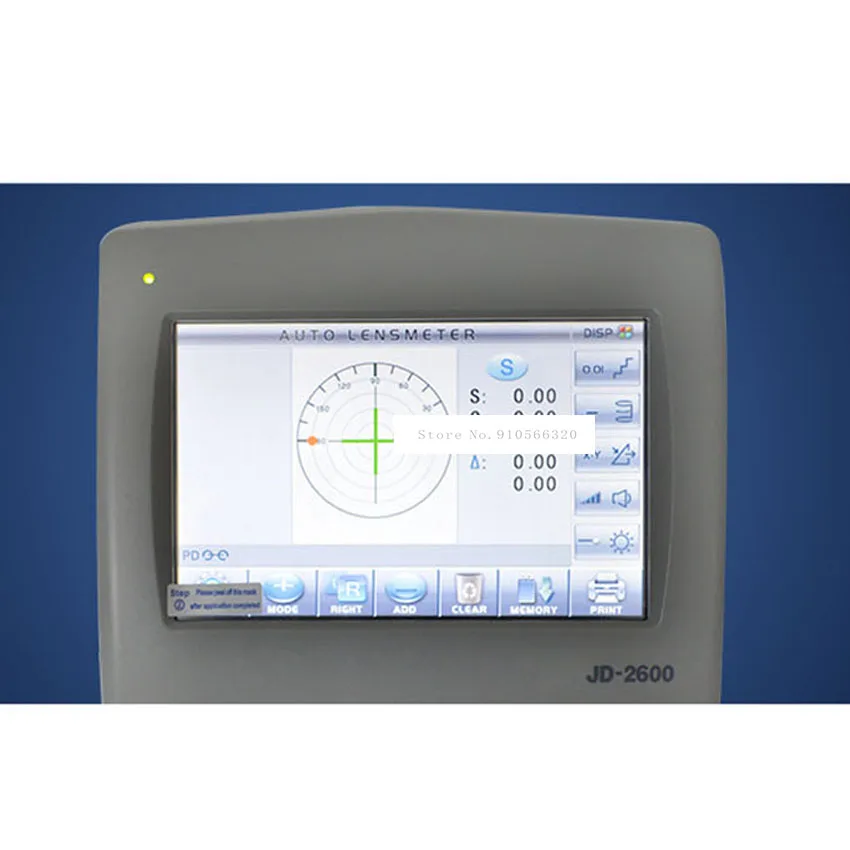 100-240V 25VA JD2600 Fully Automatic Digital Lensometer7-inch Color LCD HD Touch Screen Glasses Equipment Lensometer Focimeter
