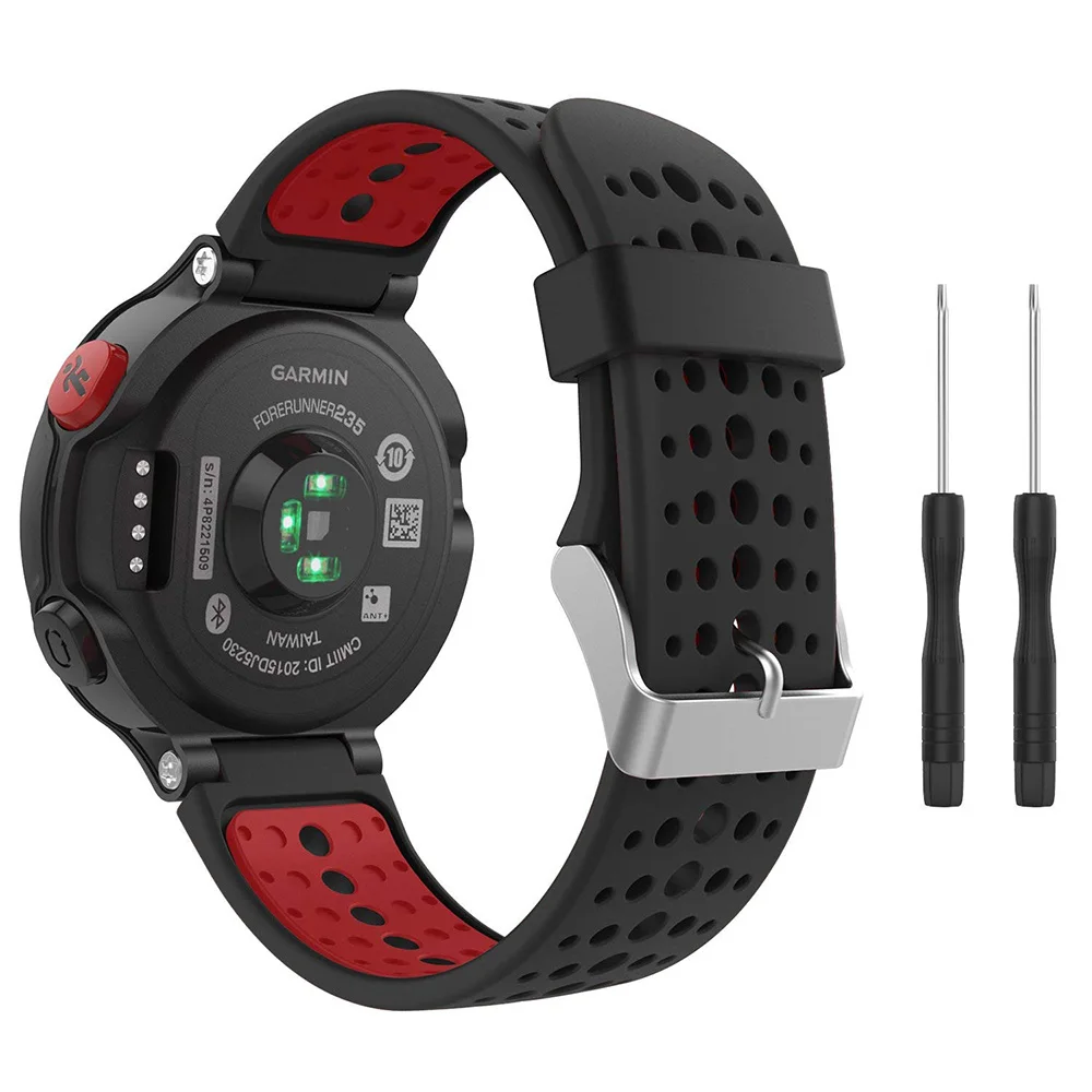 Ремешок для часов Garmin Forerunner 235 235 Lite 735XT, силиконовый браслет для Forerunner 220 230 620 630, ремешок на запястье