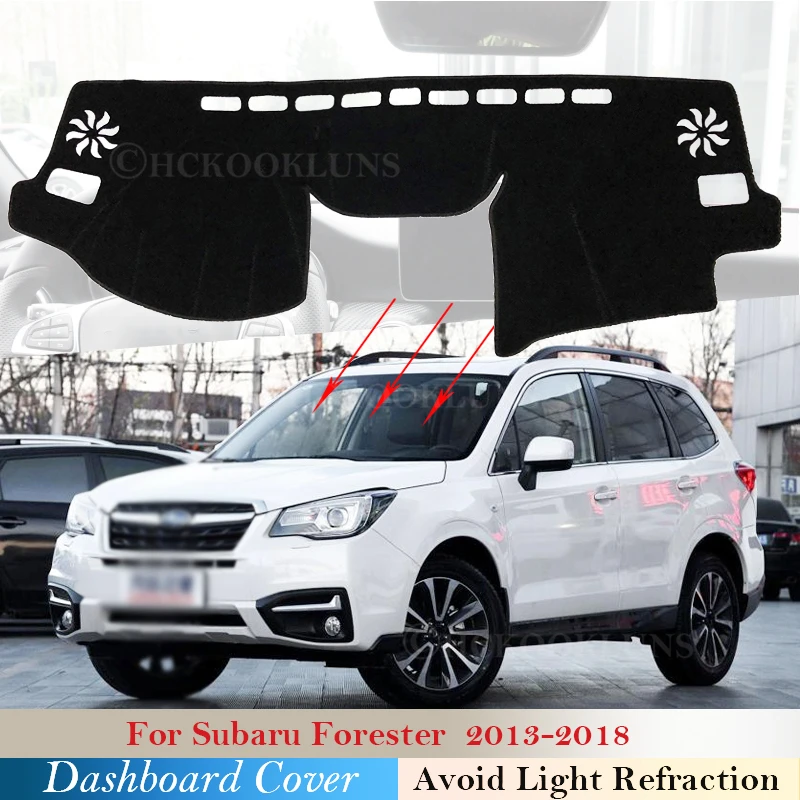 Dashboard Cover Protective Pad for Subaru Forester 2013~2018 Car Accessories Dash Board Sunshade Anti-UV Carpet SG SH SJ SK 2017