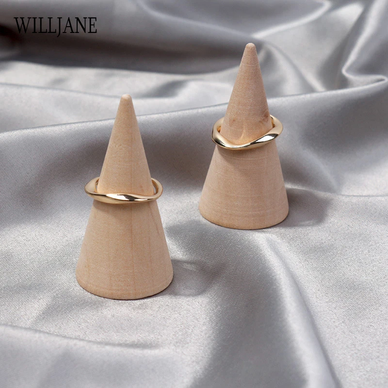 Solid Jewelry Ring Display Stand Solid Finger Shape Ring Photography Presentation Holder Exhibition Storage Rack Wood Acrylic
