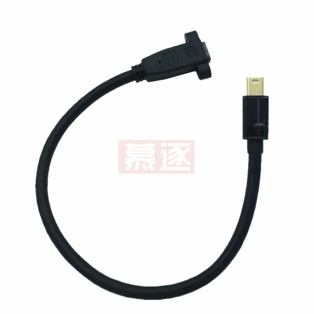 Thunderbolt 2 Mini DisplayPort Male To Female 90 Degree Up & Down & Left & Right Angled Mini Display Port DP Extension Cable