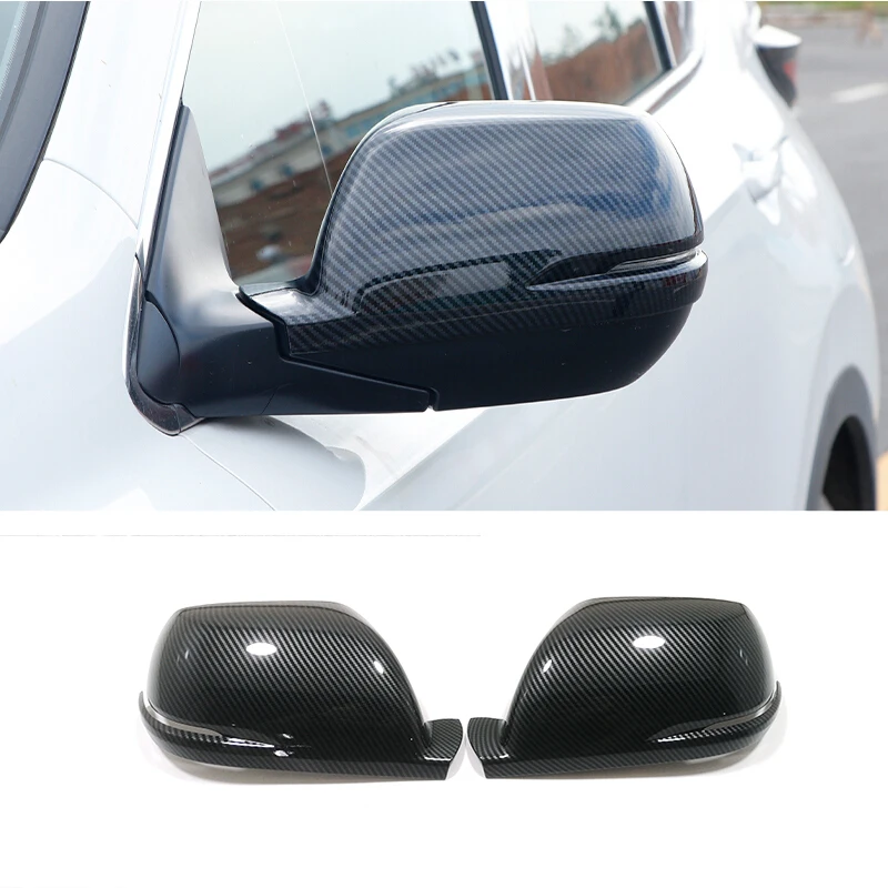 

For Honda CR-V CRV 2013-2019 Accessories ABS Carbon fiber Car Side Door Rear View Mirror Decoration Cover Trim Car Styling 2pcs