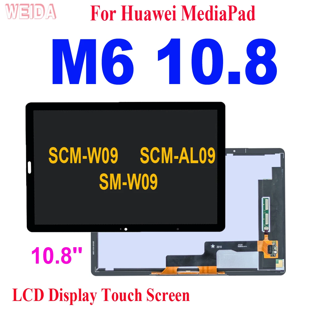 

AAA + 10,8 ''ЖК-дисплей для Huawei MediaPad M6 10,8 LCD SCM-W09 SCM-AL09 LCD дисплей сенсорный экран дигитайзер в сборе Замена