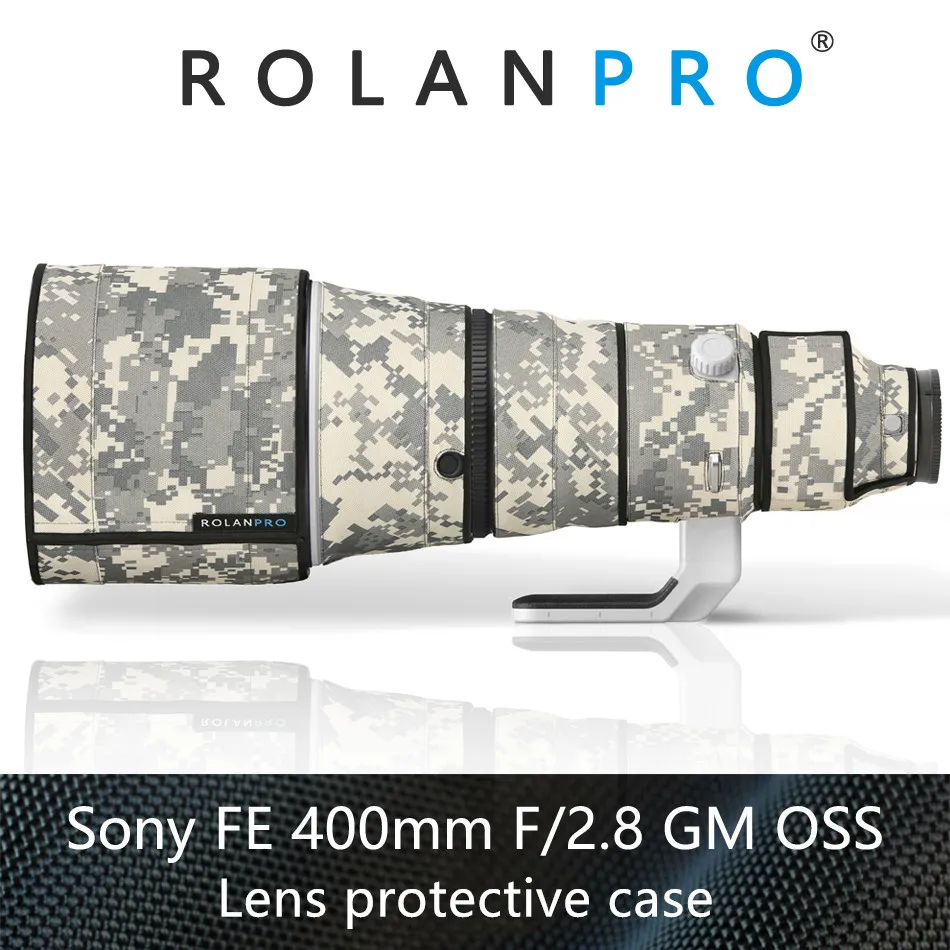 ROLANPRO Waterproof Lens Coat For Sony FE 400mm F2.8 GM OSS Lens Cover Guns Case SEL400F28 Sony 400mm Lens Protective Sleeve