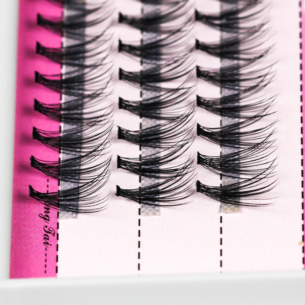 Grafting World 20D Pink Logo Individual Eyelashes Pure Natural Style and Pure Green  Products Making Up Tool