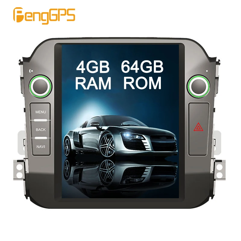 

Android 9.0 GPS Navigation for Kia Sportage R 2010-2015 Tesla Vertical 10.4" Screen Radio PX-6 6 Core Car Multimedia DVD Player