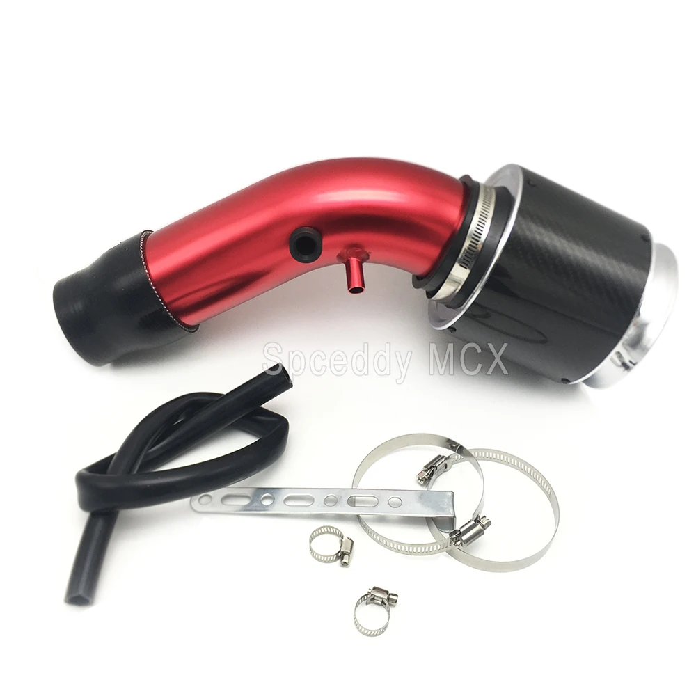 

Spceddy Car Cold Air Intake Pipe Kit Universal 63mm Cold Air Intake Kits High Flow Air Filter for Car Modification Intakes