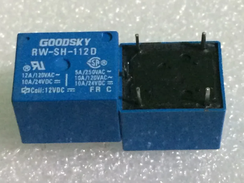 10PCS/LOT  100%original New Relay RW-SH-105D 5VDC  RW-SH-112D  12VDC  RW-SH-124D 24VDC  RW SH 124D  RW-SH-124D-12VDC 5PIN 10A