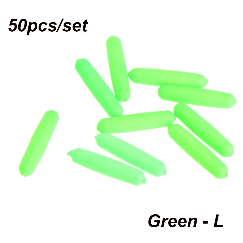 50pcs/bag Hot EPS Stoppers Oval  Fishing Floats Beads Bottom Cylinder Foam Floats Ball Indicator Fish Beans