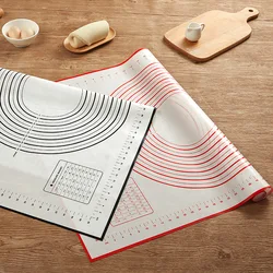 Tapis de pâte à pétrir en Silicone, avec échelle, plaque à rouler, antiadhésif, cuisson au four, doublure, Gadgets