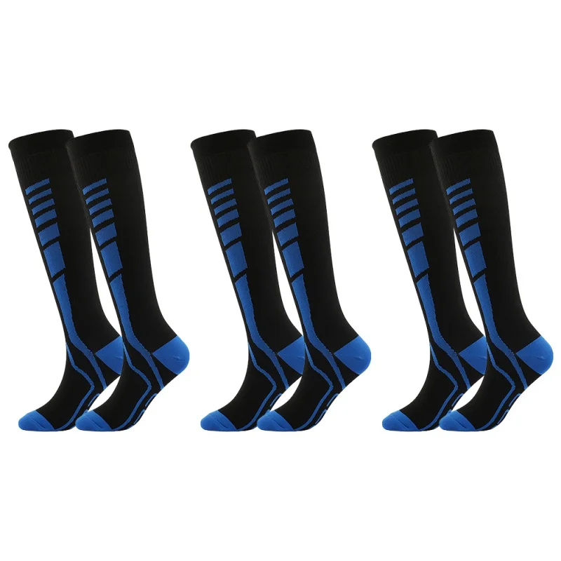 

3 Pairs Men Women Running Compression Socks Stockings 20-30 Mm Cycling Soccer Sports Socks Varicose Veins Sports Elastic Socks