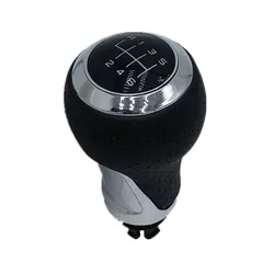 For Audi A4 S4 B8 8K A5 8T Q5 8R S Line 2007-2015 New 6 Speed Leather Gear Shift Knob Manual Leather CW03004