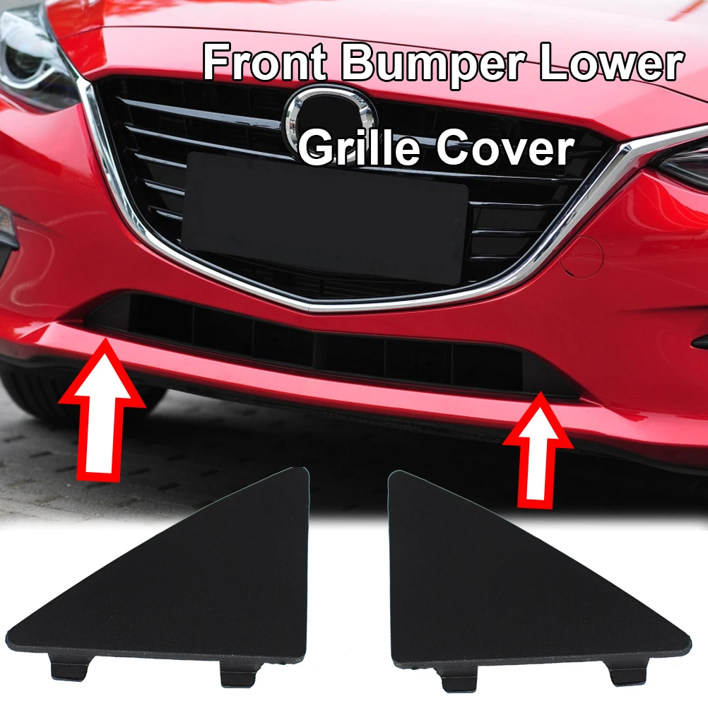 BJS7-50-101 Front Right Lower Bumper Triangle Trim Tow Hook Cover Cap For Mazda 3 AXELA 2014 2015 2016 BHN1-50-101 BHN1-50-102