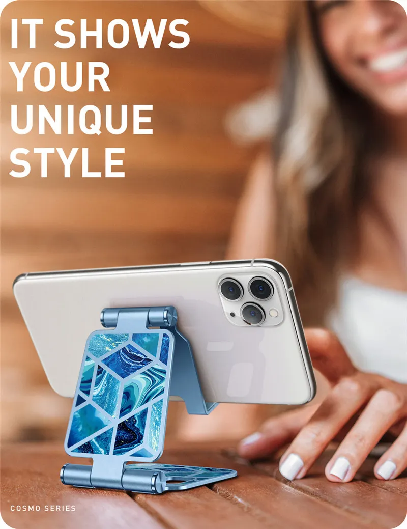 Adjustable Cell Phone Stand Holder I-Blason Phone Dock Multi Angle Compatible with Smart Phone For iPhone For Android Smartphone