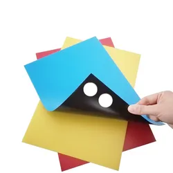 1PC 8 Color Rubber Magnetic Flexible Magnetic Sheet A4 Size 0.5mm Paper Magnetic Stickers Fridge Magnetic Paper