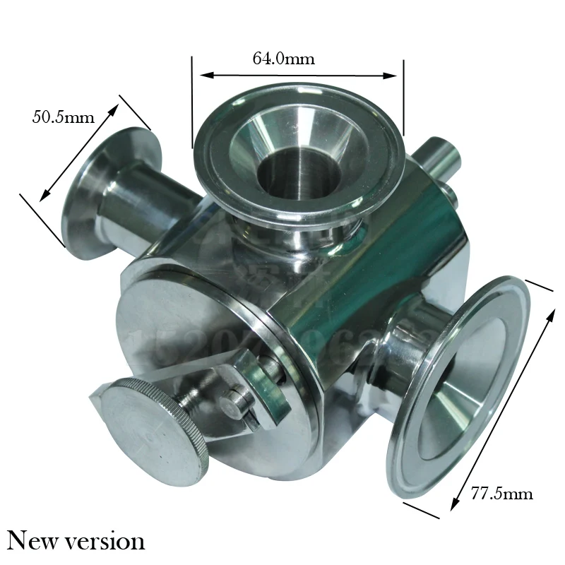 SHENLIN Rotary Valve Stainless paste Filling Machine part SS304 paste filling passage Hopper adopter Cylinder Filler Check Valve