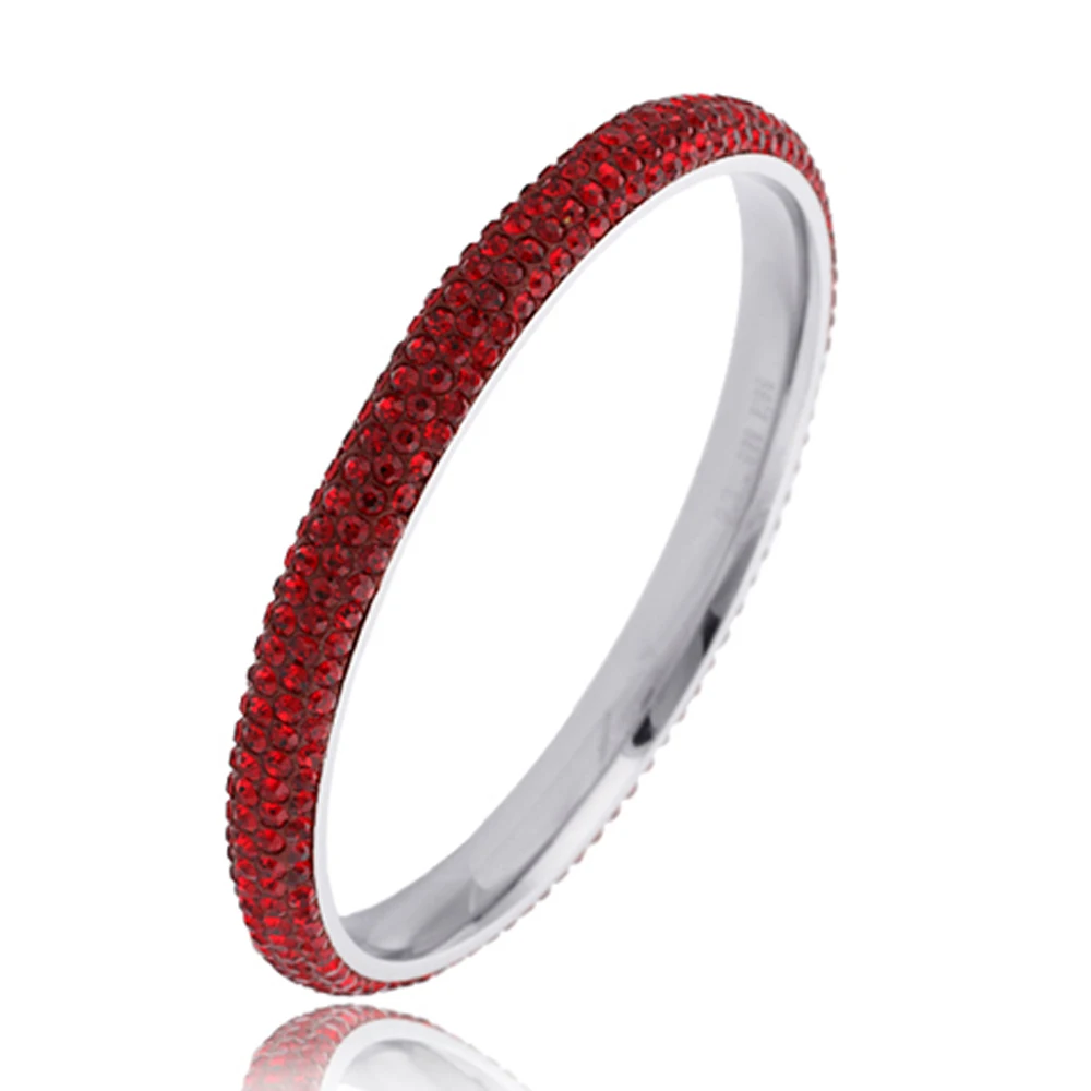 Fashion Crystal Jewelry Stainless Steel bracelets bangles For Women