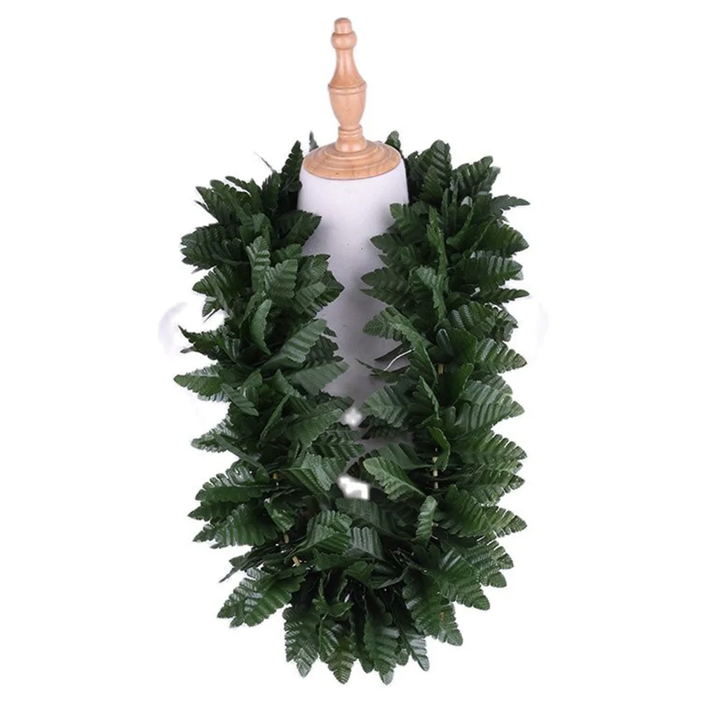 NEW COLOR Free Shipping HC30001A 50pcs/lot 110CM Artificial Silk Fern Lei Hawaiian Necklace Party Decoration Women Wear Dance