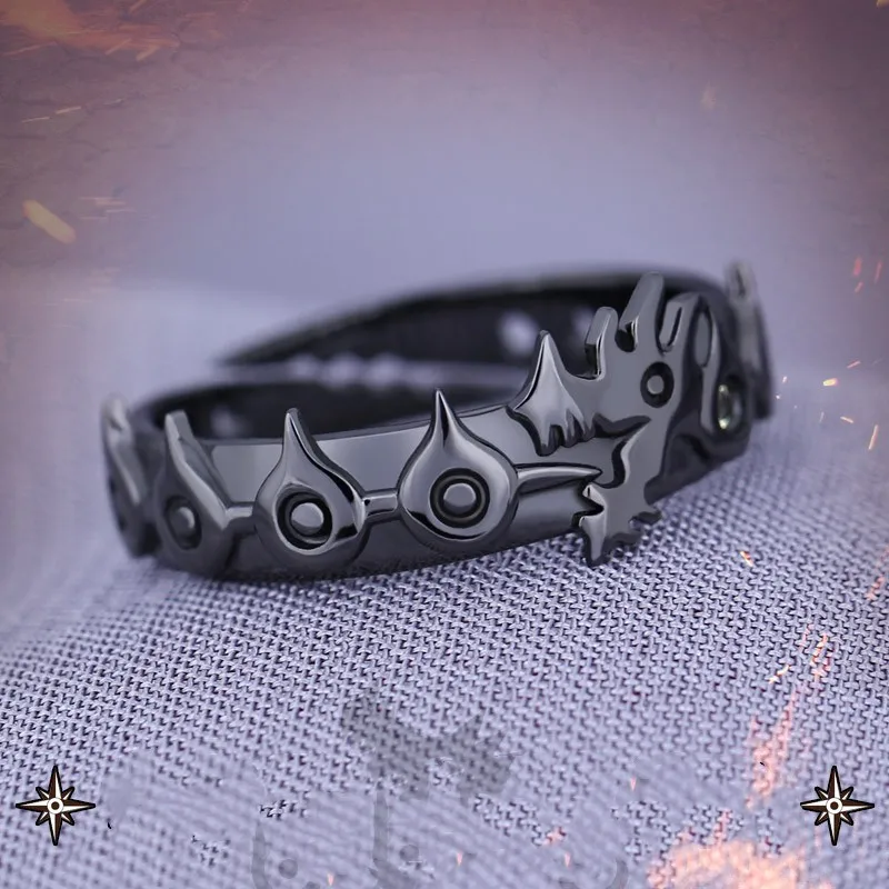 Anime The Seven Deadly Sins Meliodas S925 Sterling Silver Finger Ring Cosplay Men Women Dragon's Sin Of Wrath Adjustable Ring