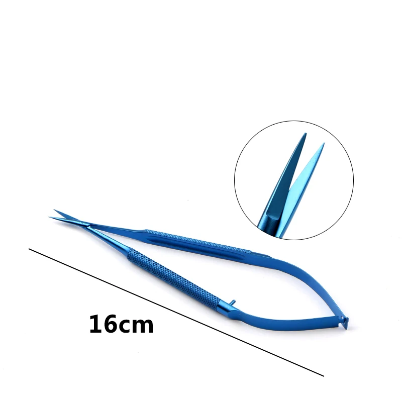 Titanium 12.5cm-18cm Dental scissors Ophthalmic Micro Cornea scissors Surgery tool Ophthalmic Instrument