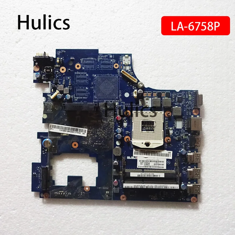 

Hulics Used Laptop Motherboard For LENOVO G770 Y770 PIWG4 LA-6758P HM65 DDR3 Mainboard