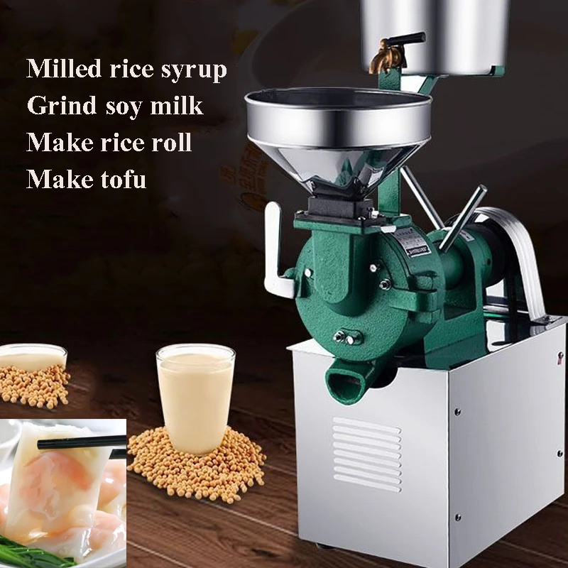 

Electric Commercial Rice Milk Machine Milled rice syrup/Soymilk Grinding Grinder auxiliary abrasive paste steamed vermicelli rol