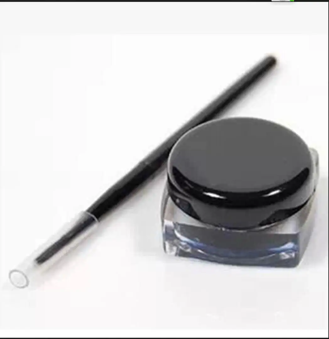 Schwarz Farbe Eyeliner Gel mit Pinsel Leicht zu Tragen Make-Up langlebig Wasserdicht Eye Liner Make-up Schönheit Frauen kosmetik T2046