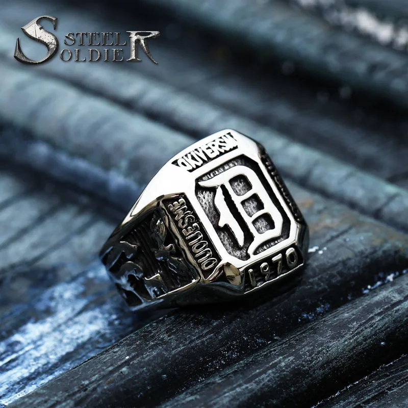 steel soldier vampire ring for men stainless steel quality women finger fashion jewelry